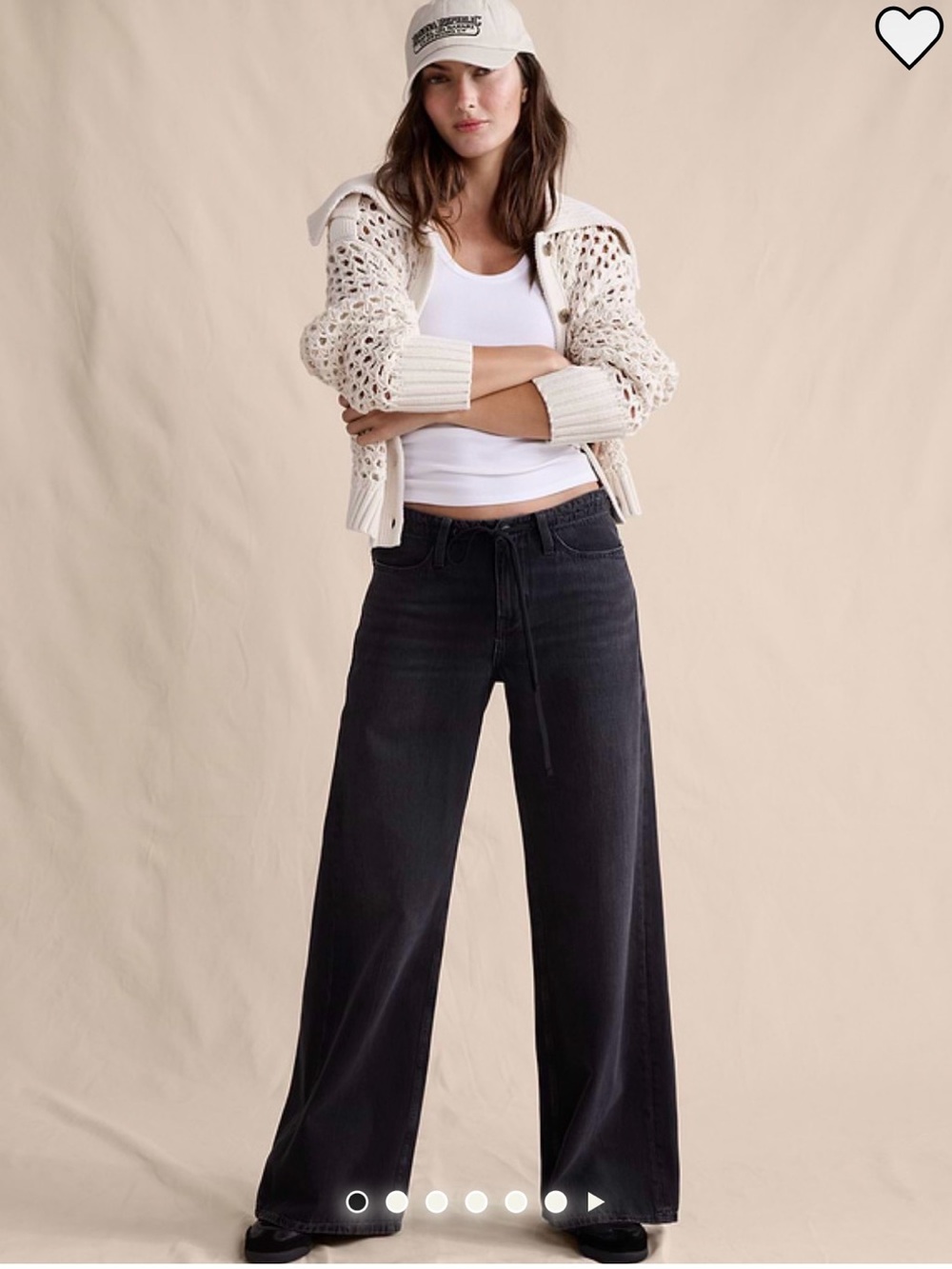 Banana Republic Mid-Rise Wide-Leg Drawstring Jean